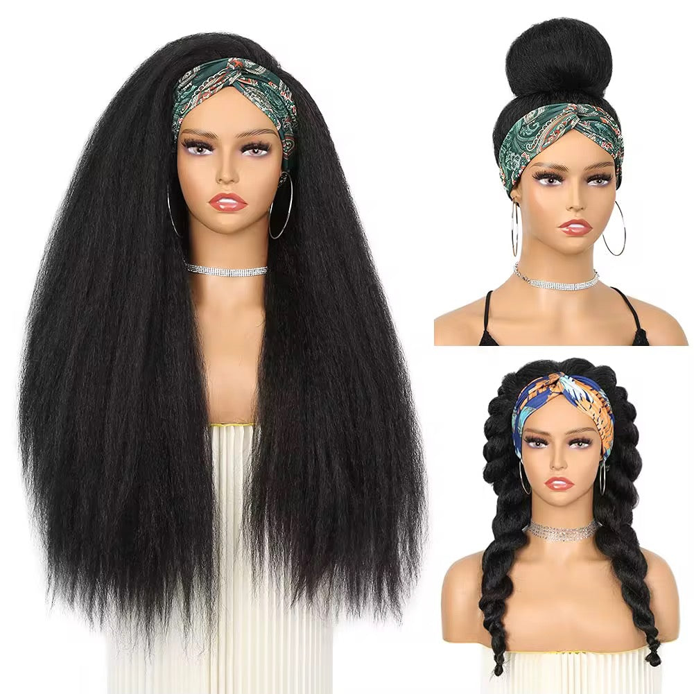 Kinky Straight Headband Wig