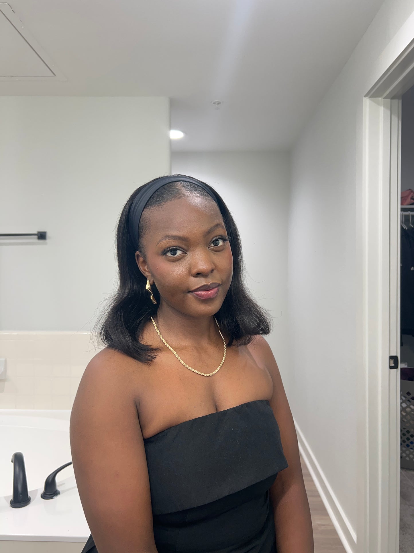 Straight Bob Headband Wig