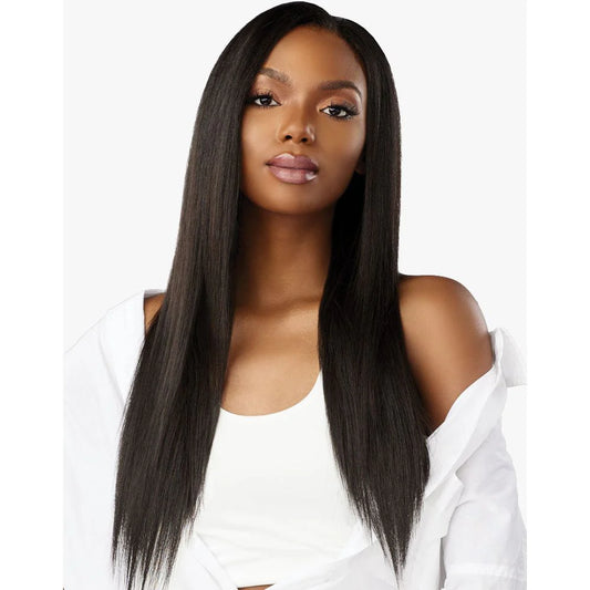 Yaki Straight Human Hair Clip-In