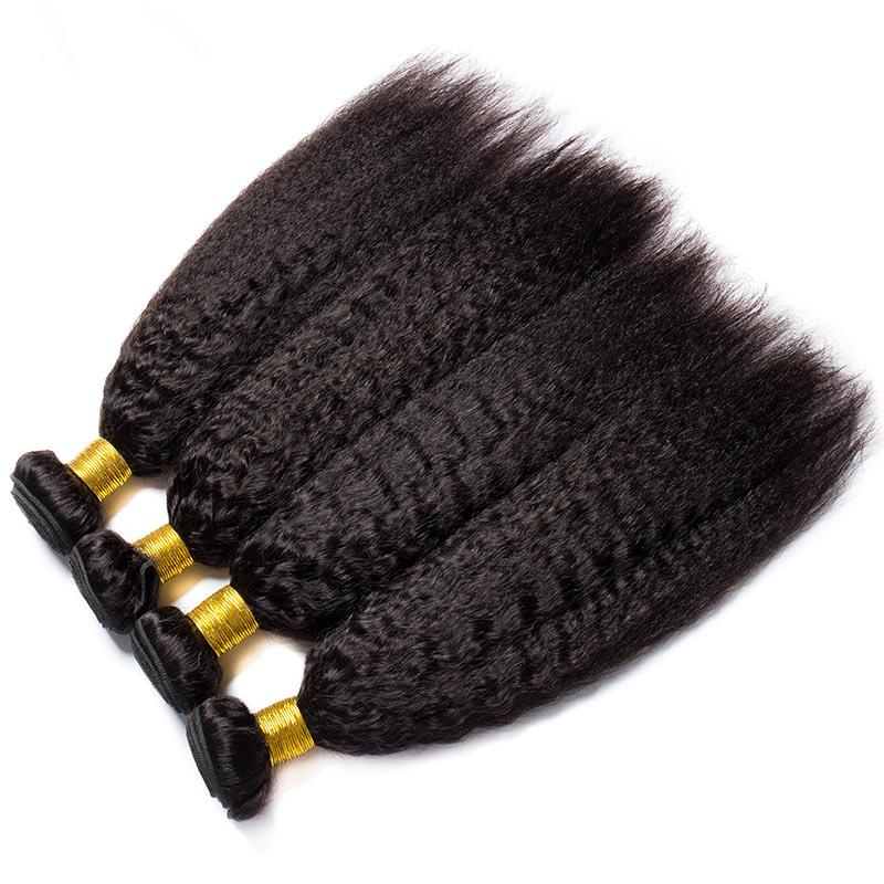 Kinky Straight Human Hair Bundles